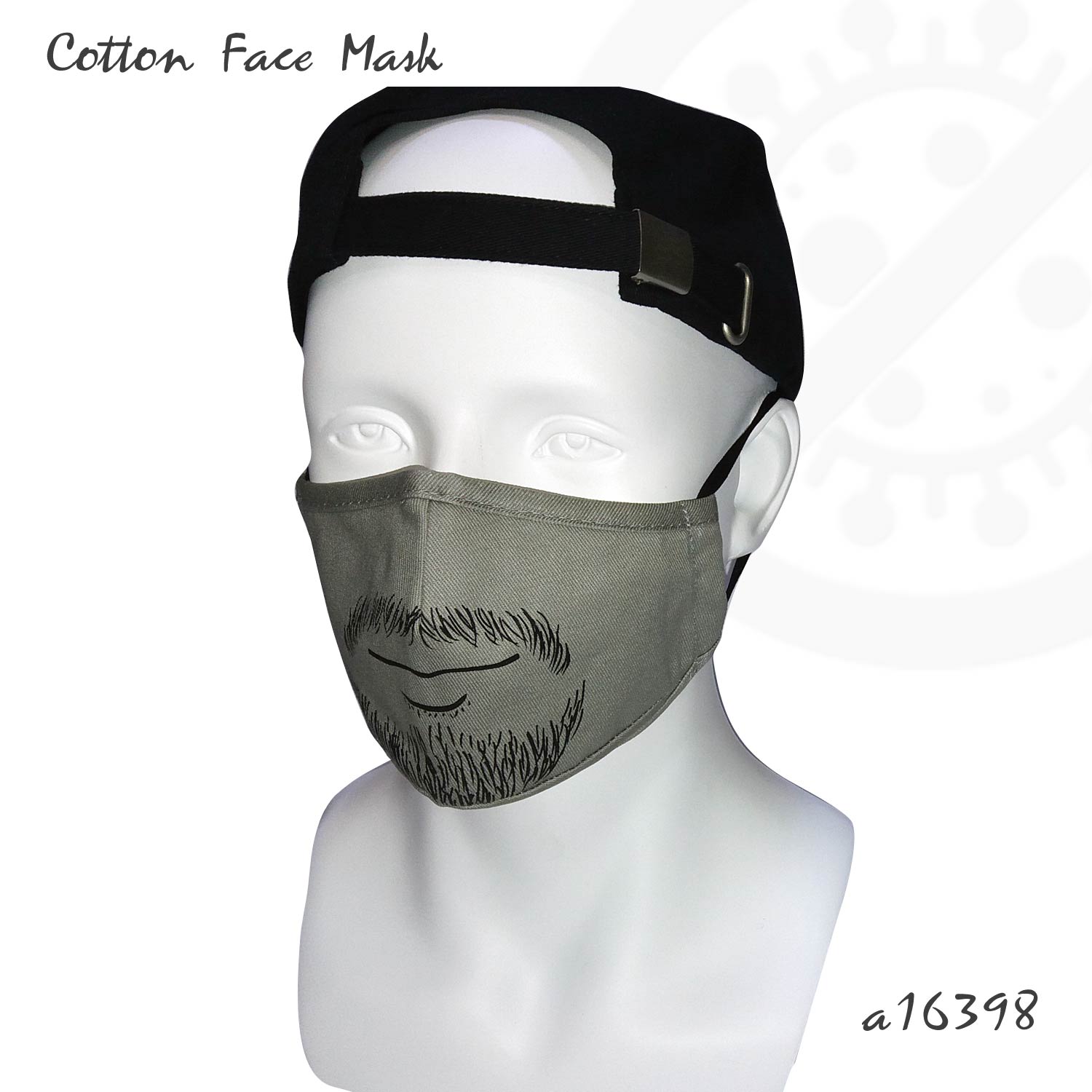 Mustache Printed Cloth Face Mask