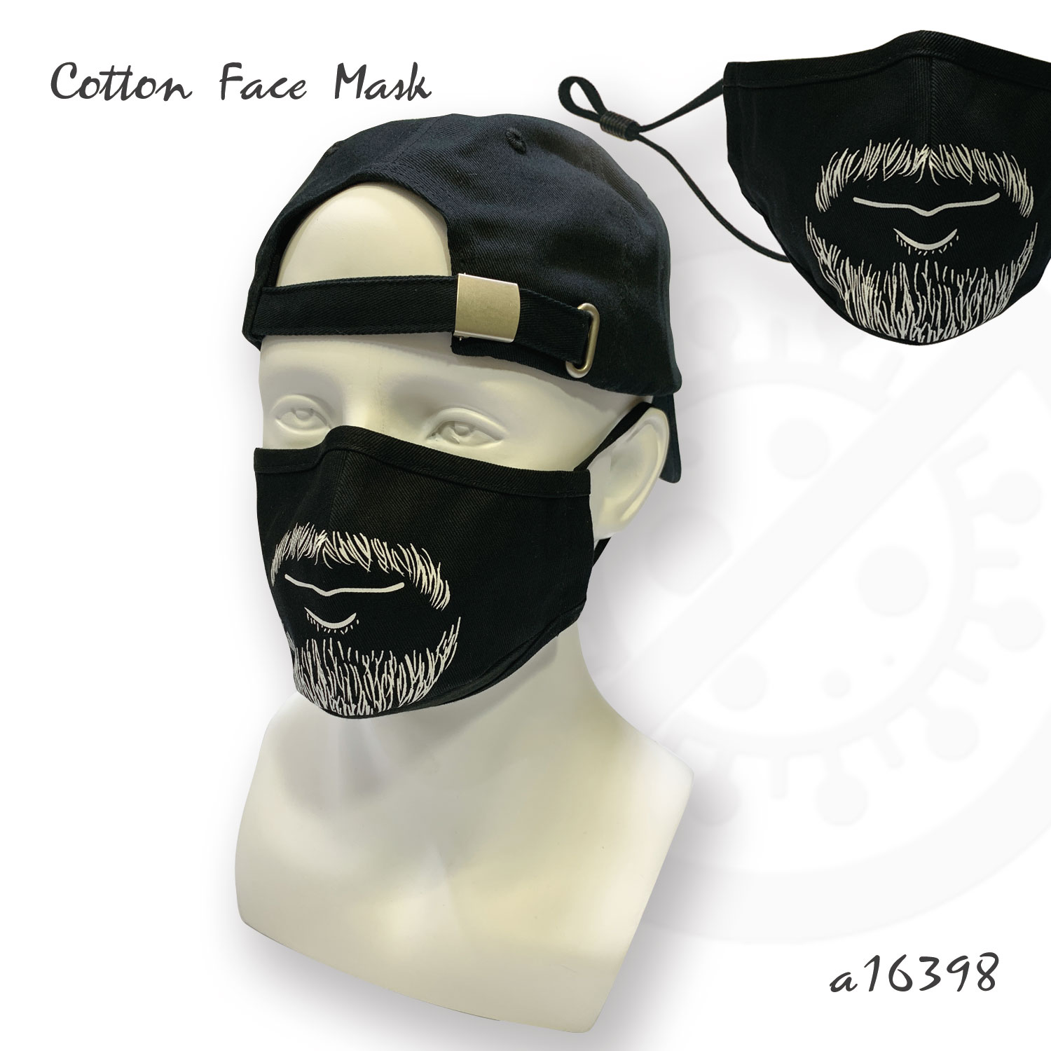 Mustache Printed Cloth Face Mask