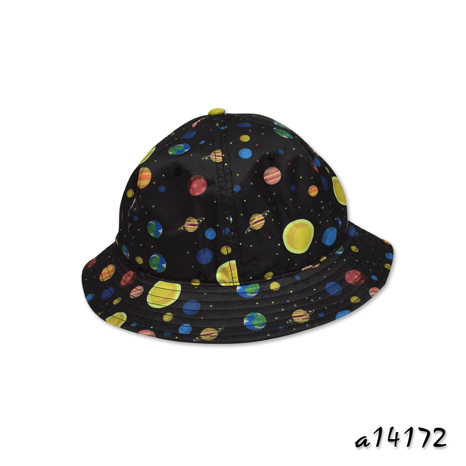 Bucket hat in allover galaxy digital print a14172